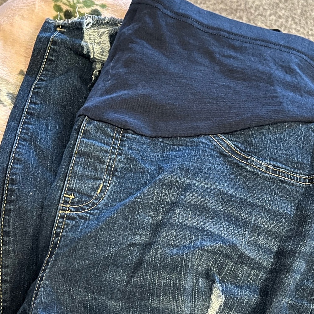 Plus size maternity jeans